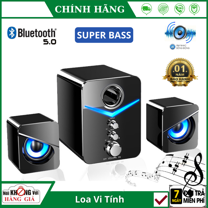 Loa vi tính để bàn mc d221 super bass cực đã, có led, dòng loa cho laptop, pc, điện thoại-kn bluetooth,usb - loa máy tính bluetooth , loa vi tính , loa máy tính để bàn