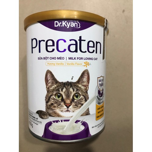 [HCM]Sữa bột cho Mèo Precaten Lon 400g
