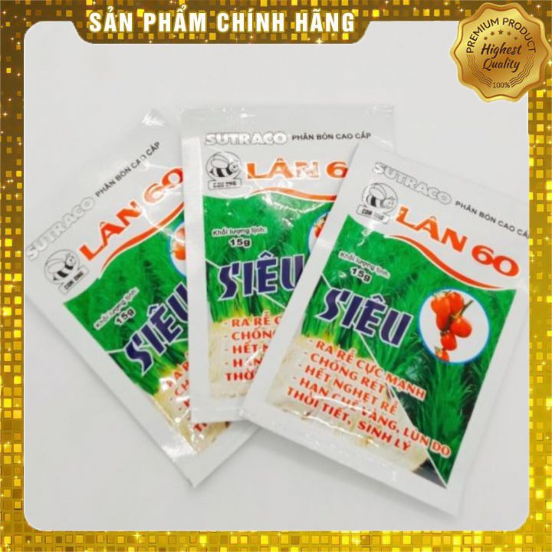 Phân bón lá Sut 2 Lân 60 (15g) tốt rễ, tăng cường phân hóa mầm hoa, hạ phèn giải đ.ộc