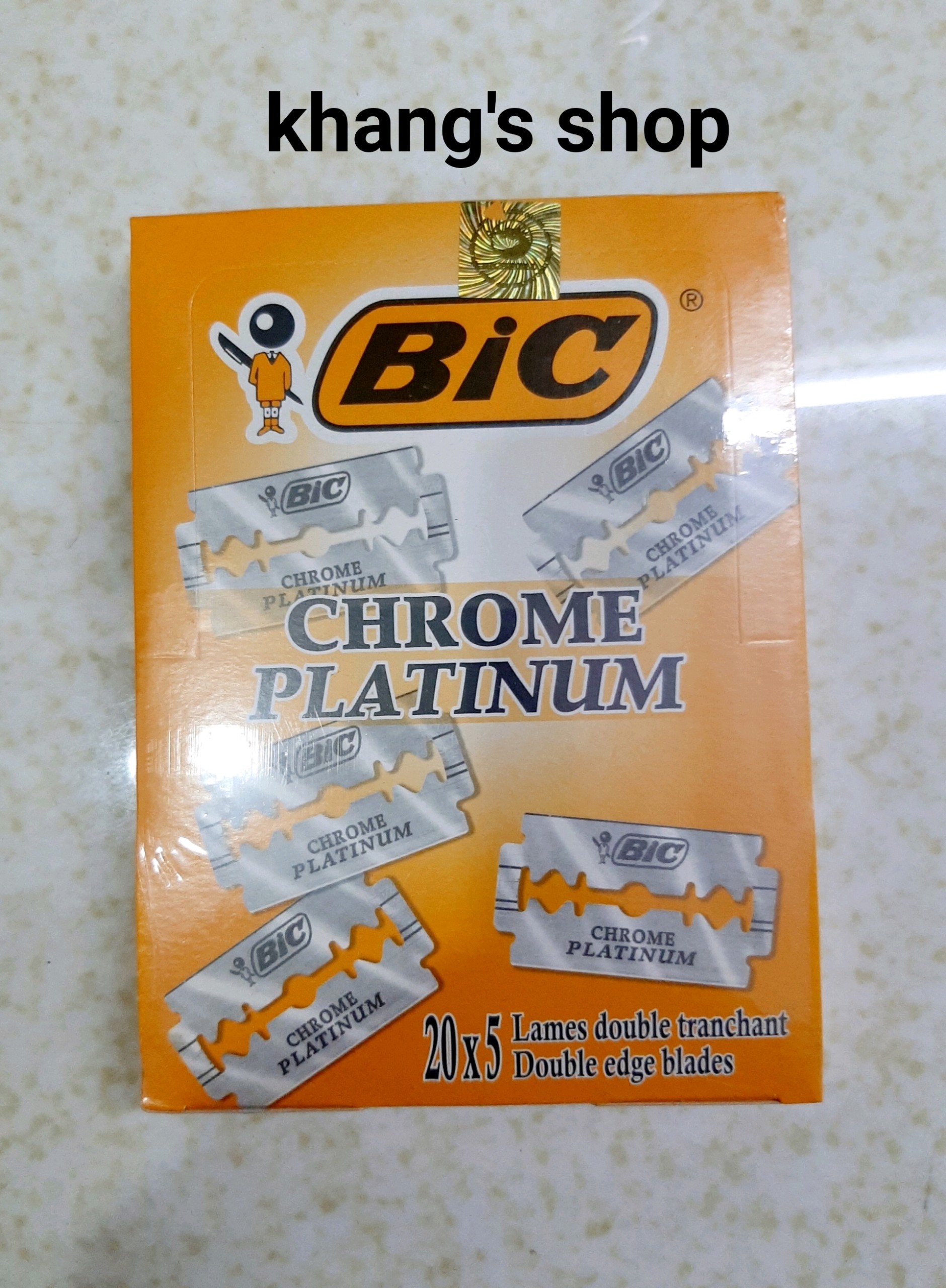 1 hộp dao Lam Bic 100 lưỡi chính hãng