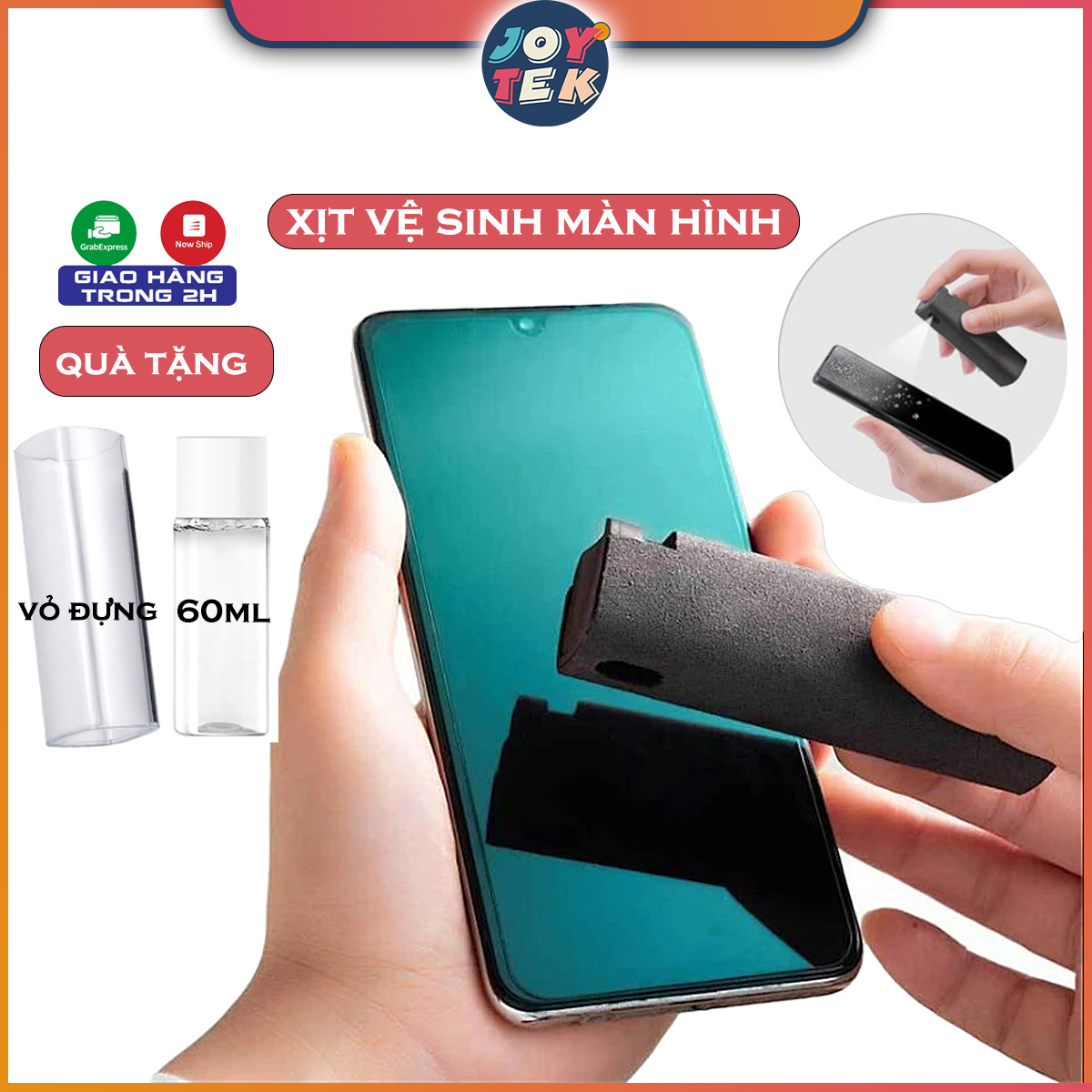 Bình Xịt Vệ Sinh Làm Sạch Màn Hình Điện Thoại/Máy Tính Bảng/Laptop Tiện Dụng Có Thể Tái Sử Dụng