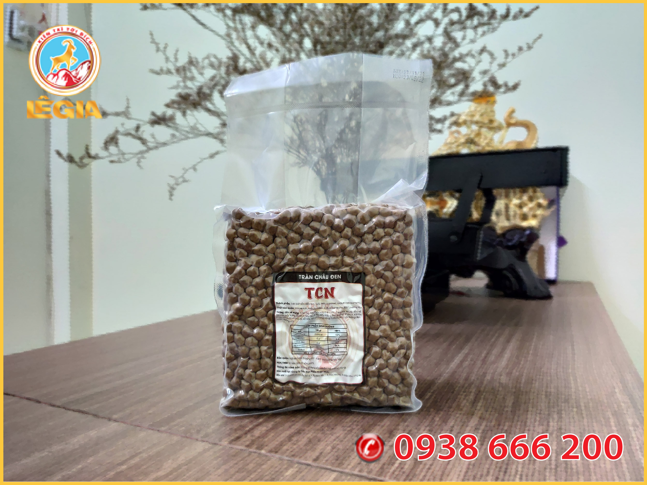 Trân châu đen TCN 2kg pha trà, trà sữa, làm bánh
