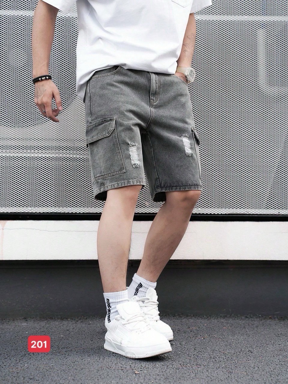 [HCM]QUẦN SHORT JEAN NAM CHẤT BÒ CO GIÃN THỜI TRANG PHONG CÁCH DG-SHOP MS238