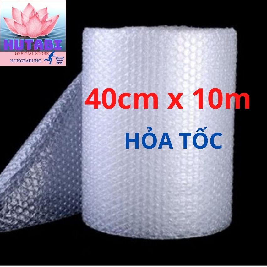 40cm x 10m  Xốp Hơi Chống Sốc, Bọc Hàng Chống Sốc, Xốp, Màng Xốp Khí, Xốp Nổ Gói Hàng Loại Dày, Kích Thước Đa Dạng
