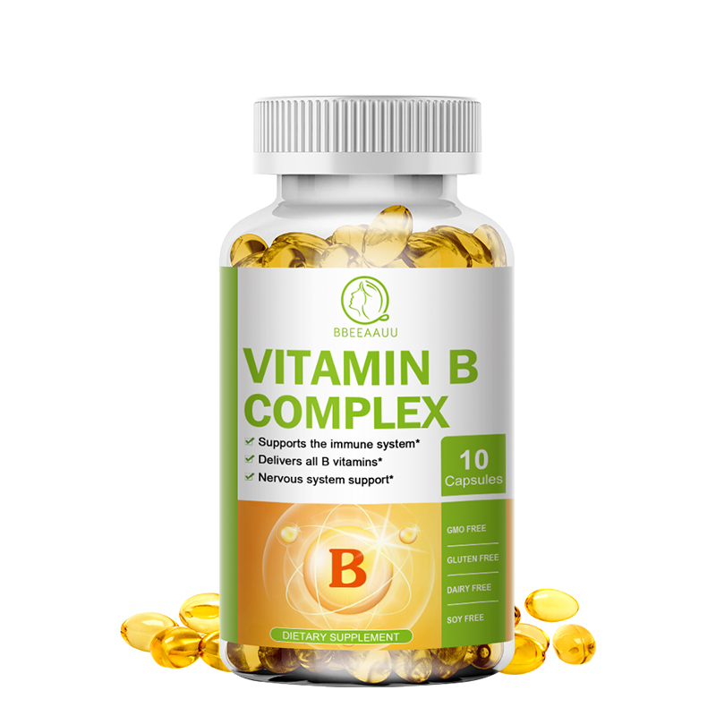 Vitamin B  Viên nang phức tạp hỗ trợ hỗ trợ tâm trạng tốt hơn và hệ thống miễn dịch hệ thống thần kinh sức khỏe và năng lượng