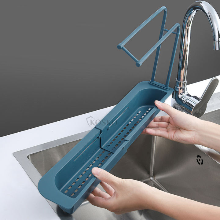 [HCM]KỆ BẾP ĐA NĂNG - KỆ ĐỂ BỒN RỬA CHÉN THÔNG MINH CÓ THANH VẮT KHĂN VÀ KỆ ĐỂ ĐỒ ĐIỀU CHỈNH KÍCH THƯỚC PHÙ HỢP MỌI LOẠI CHẬU RỬA BÁT BẰNG NHỰA