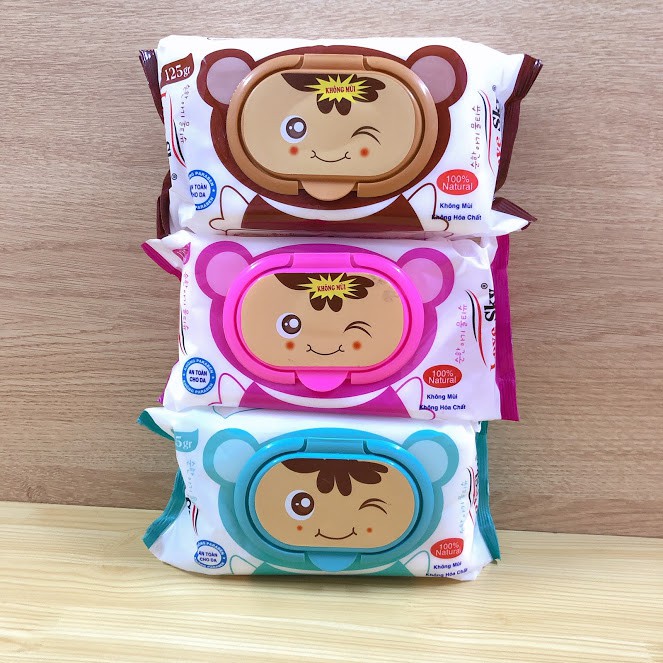 Khăn ướt không mùi size nhỏ 80gr