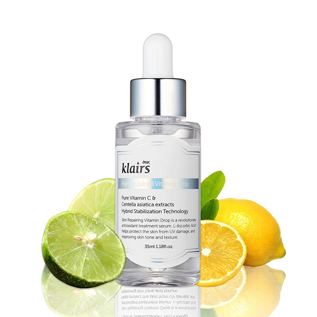 Tinh Chất Dưỡng Sáng, mờ thâm vitamin C Klairs Freshly Juiced Vitamin Drop 35ml