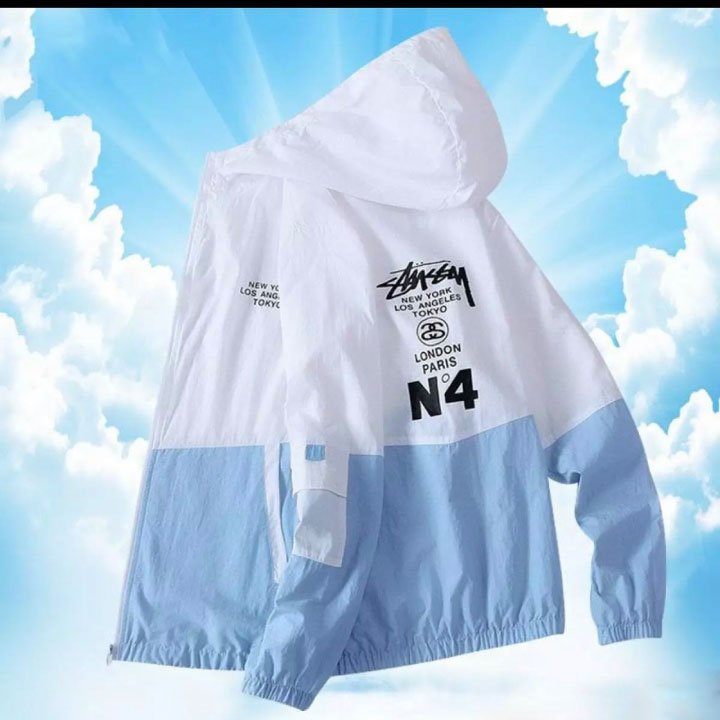 Áo khoác dù nam nữ 2 lớp phối màu n4