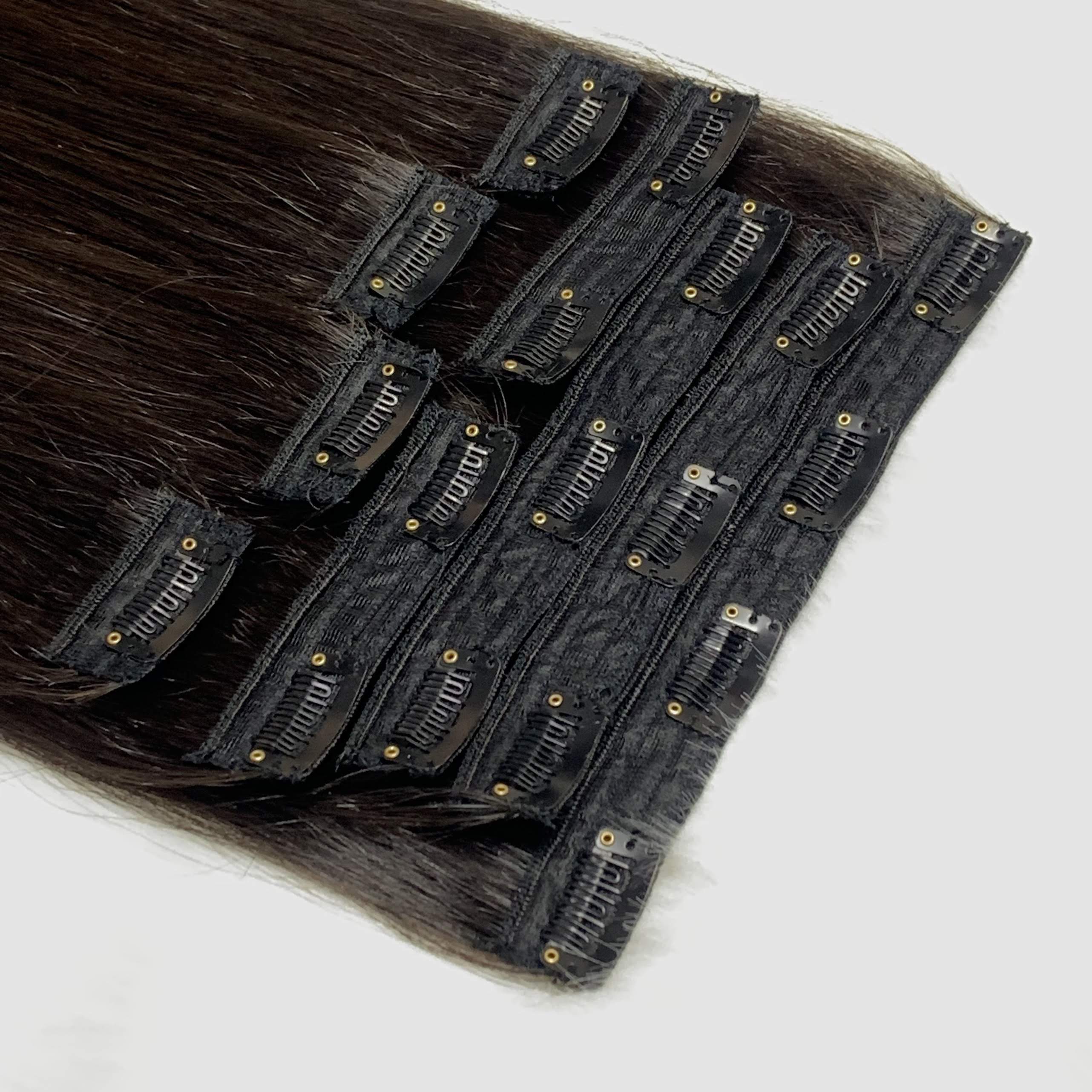 Kẹp phím 100% tóc thật dài 50cm thẳng