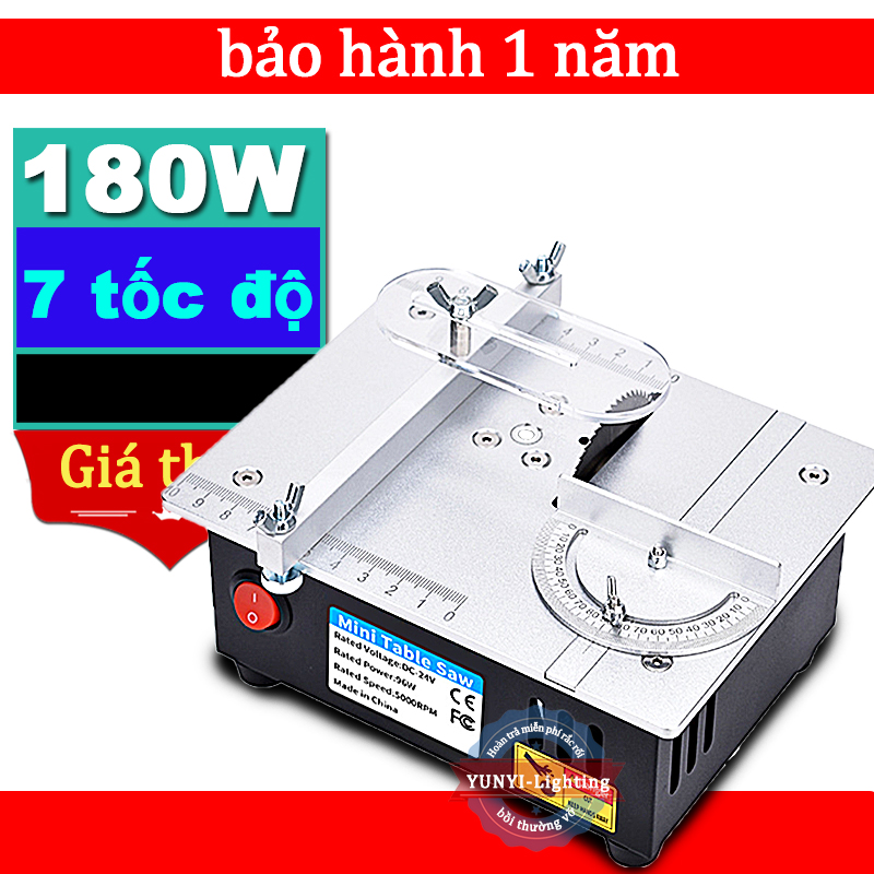 Máy cưa bàn mini đa năng kèm phụ kiện,Công Suất 180W dùng điện 220v,máy cưa bàn gỗ loại nhỏ, máy cắt để bàn,máy cưa bàn mini