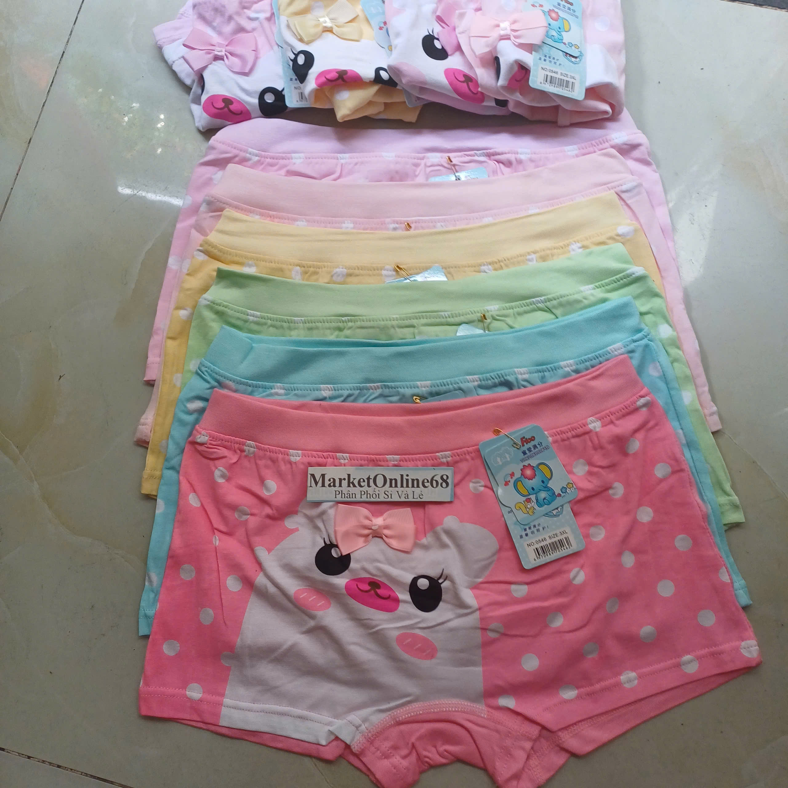  5 Quần Chíp Lót Đùi Mặc Váy Bé Gái 9kg Đến 40kg Cotton Mềm Mát Lưng To Co Giãn 0546 MarketOnline68 