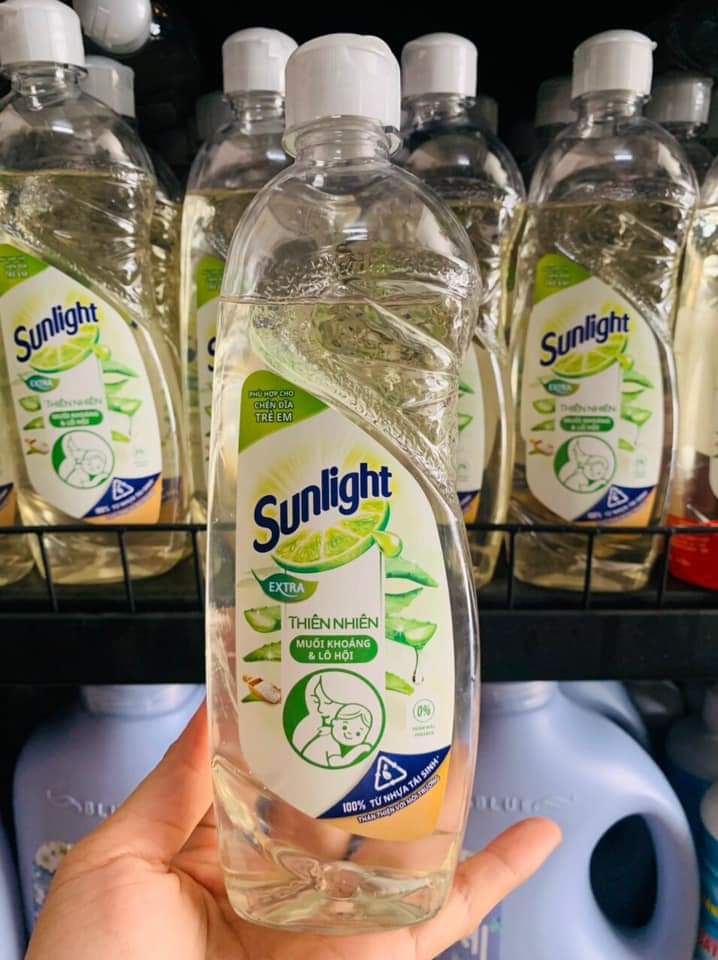 Nước Rửa Chén Sunlight hương chanh chai 370ml