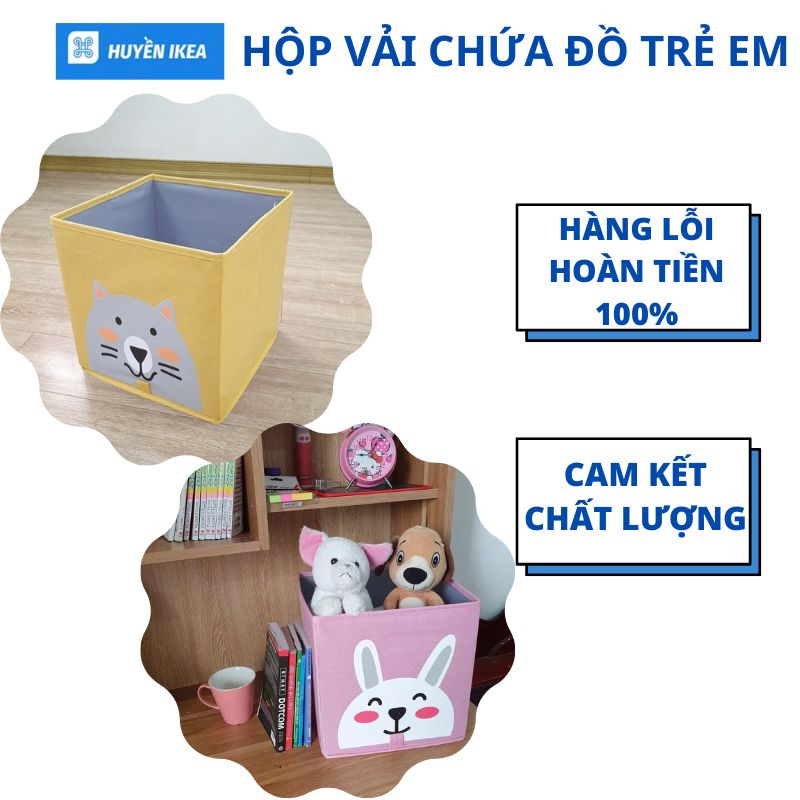 Hộp vải chứa đồ trẻ em