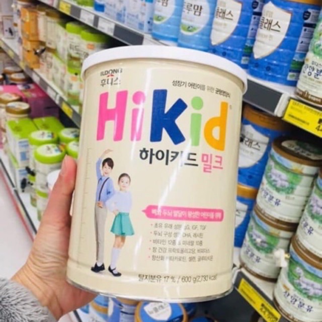 Sữa Hikid Vani 600g Hàn Quốc tăng chiều cao cho bé