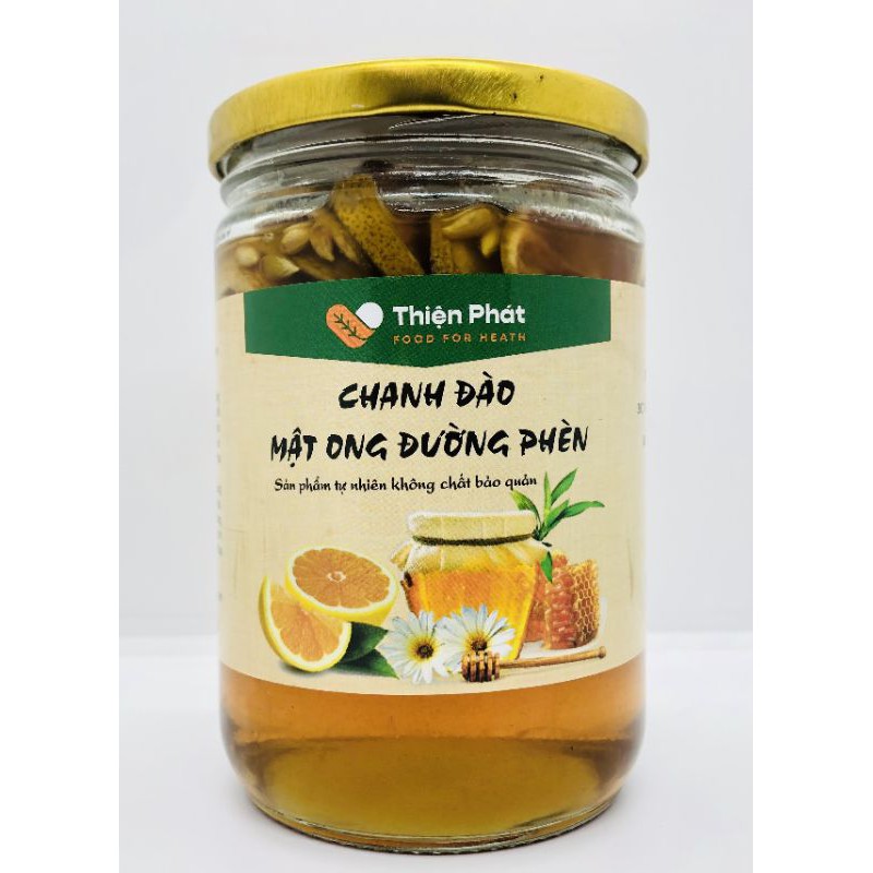 Chanh Đào Ngâm Mật Ong Đường Phèn