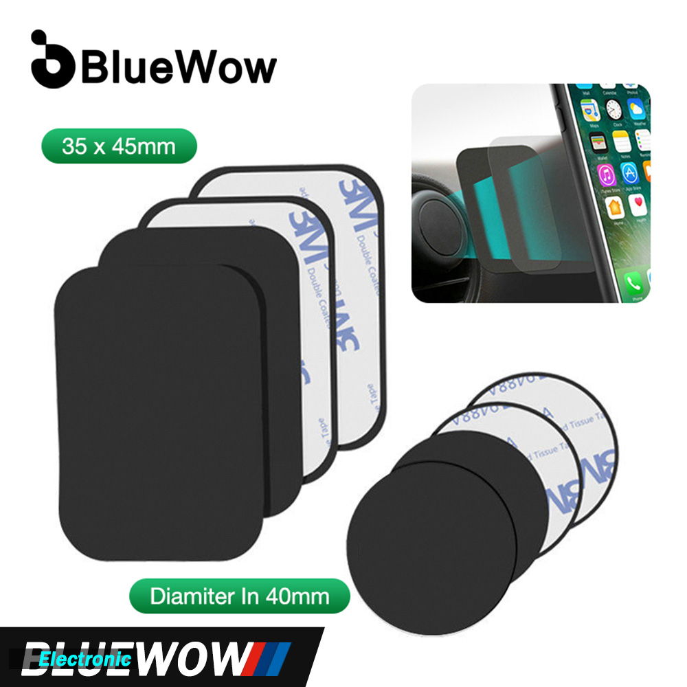 BlueWow TP05 Tấm Kim Loại Từ Tính, Cho Giá Đỡ Điện Thoại Trên Xe Hơi Miếng Dán Đĩa Sắt Thông Dụng Giá Đỡ Nam Châm Điện Thoại Di Động Gắn Trên Xe Hơi Cho Điện Thoại Thông Minh