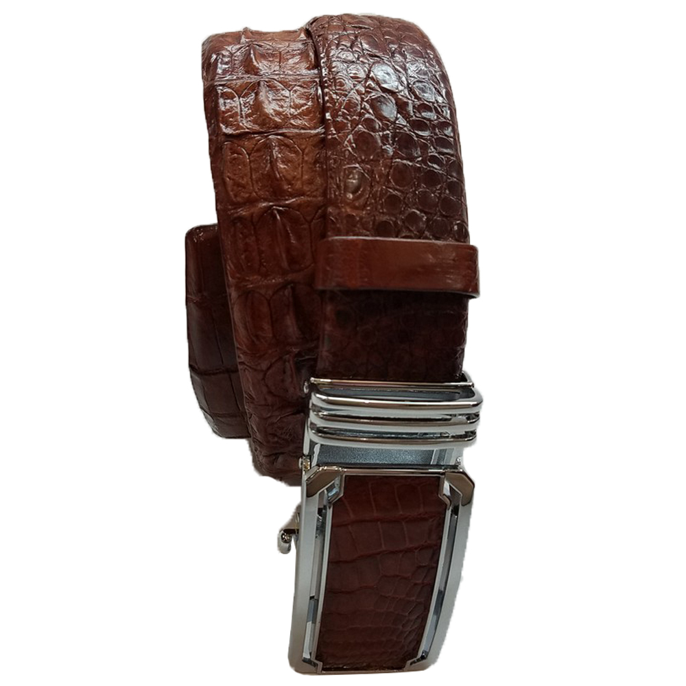 [HCM]Thắt Lưng Nam Da Cá Sấu Thật Tiến Công Cao Cấp Gai TCN1118 (Nâu Đỏ)