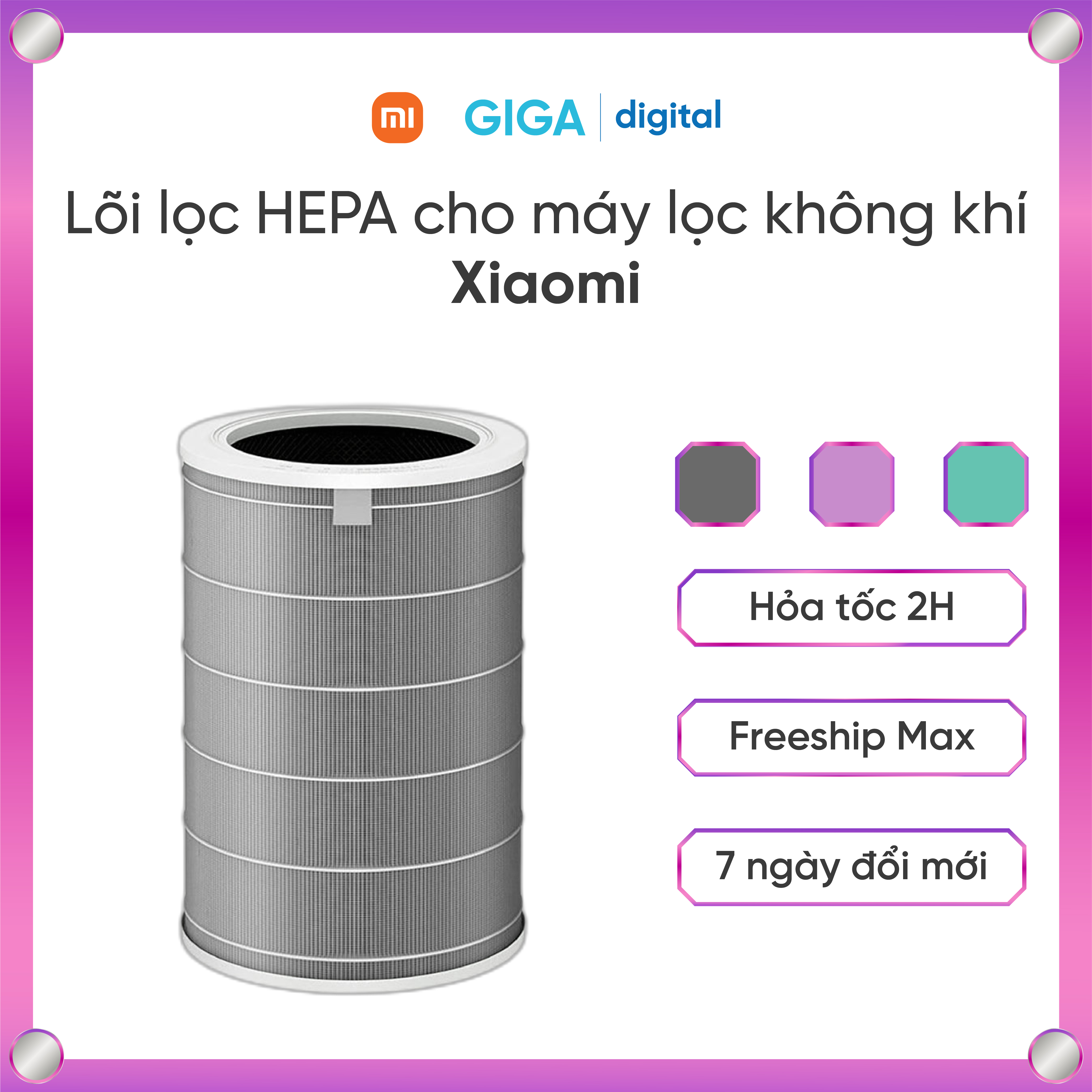 Màng lọc/ Lõi lọc HEPA thay thế cho máy lọc không khí Xiaomi 3H / Gen4 / 4 Lite /4 Compact / 4 Pro / Elite Xiaomi Air Purifier Filters