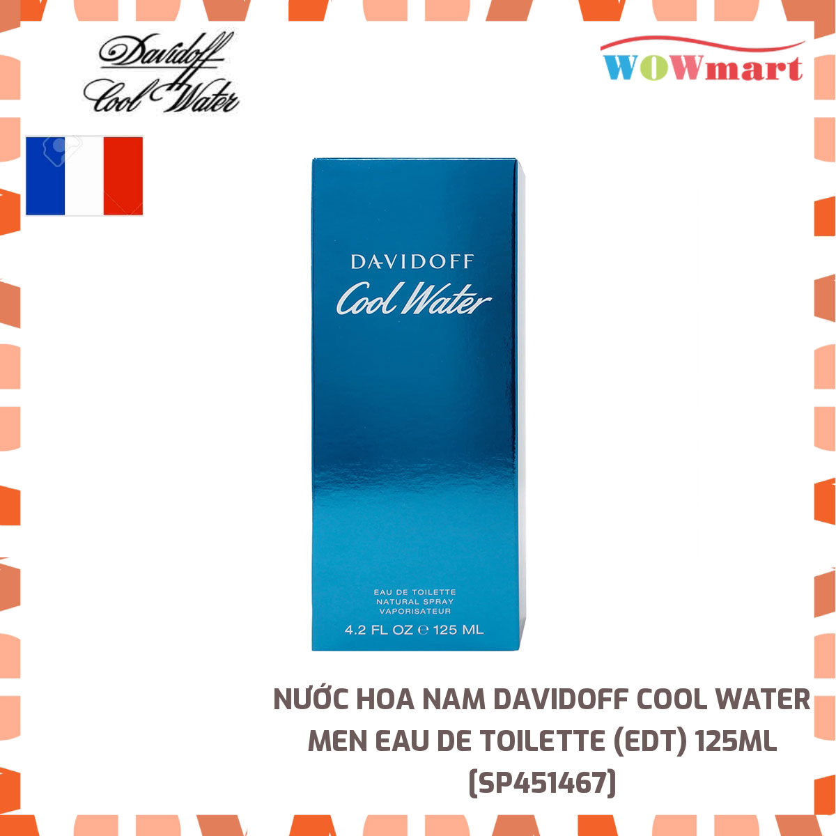 Nước hoa nam Davidoff Cool Water Men Eau De Toilette 125ml -