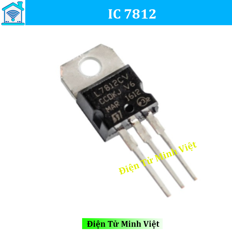 Combo 5 ic ổn áp 12vdc l7812cv 1.5a to-220