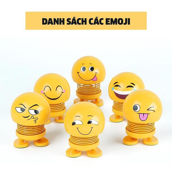 Thú nhún lò xo Emoji mặt cười đa sắc thái - giao hình ngẫu nhiên