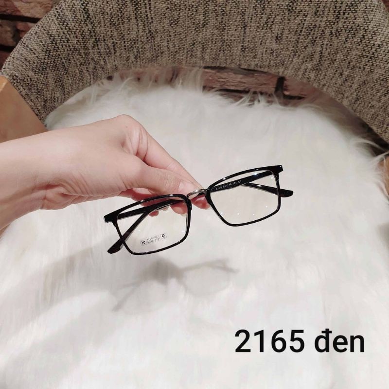 Gọng kính cận vuông nhựa dẻo cho cả nam và nữ 2165 - Tiệm kính Ruxi
