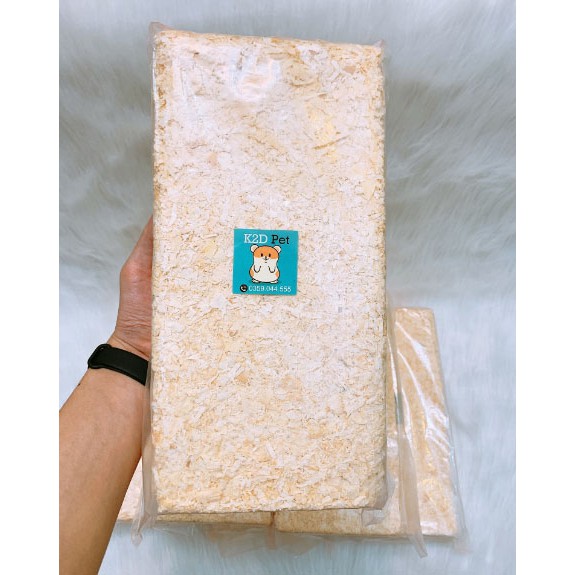 Mùn Cưa Nén 1Kg Lót Chuồng Hamster