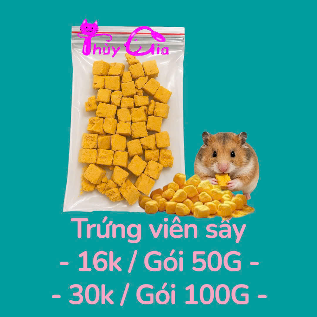 LÒNG ĐỎ TRỨNG VIÊN SẤY CHO HAMSTER 100G