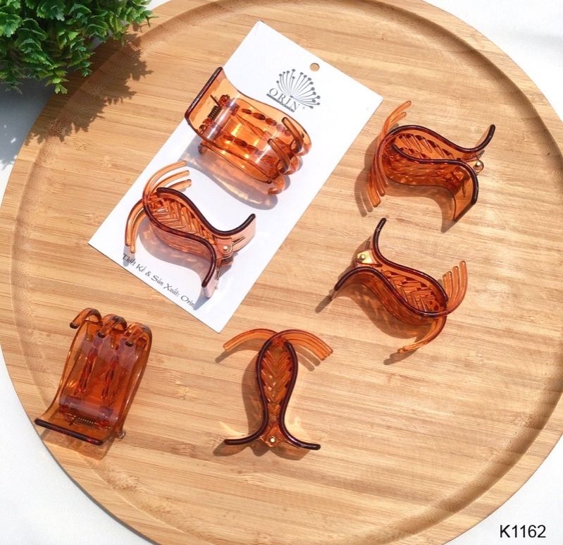 Combo 5 kẹp tóc càng cua 3 răng - kẹp tóc càng cua bằng nhựa giá rẻ