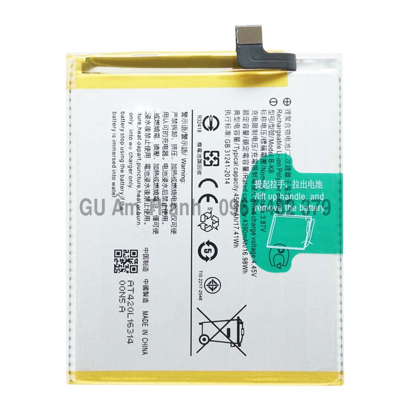 Pin cho vivo v19 1933 dung lượng 4500mah zin máy