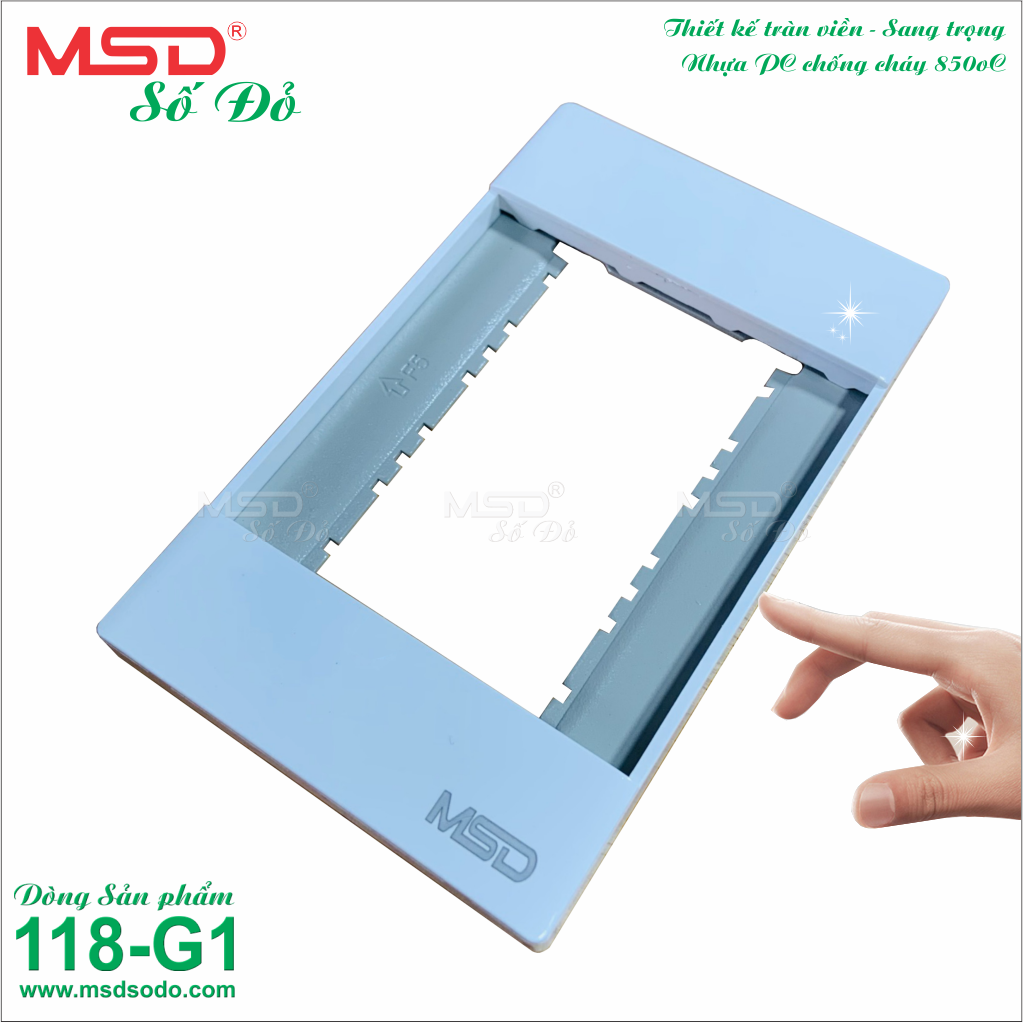 Mặt 3 - mặt thiết bị công tắc ổ cắm - serial 118g1