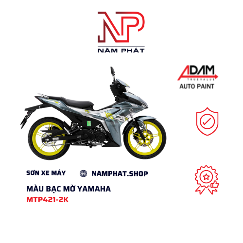 Sơn xe máy màu bạc mờ yamaha mtp417-2k