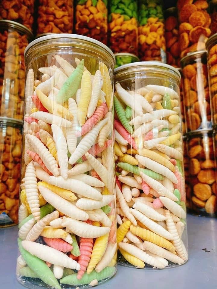 Bánh men đuông tuổi thơ mix đủ vị 300g- rap food