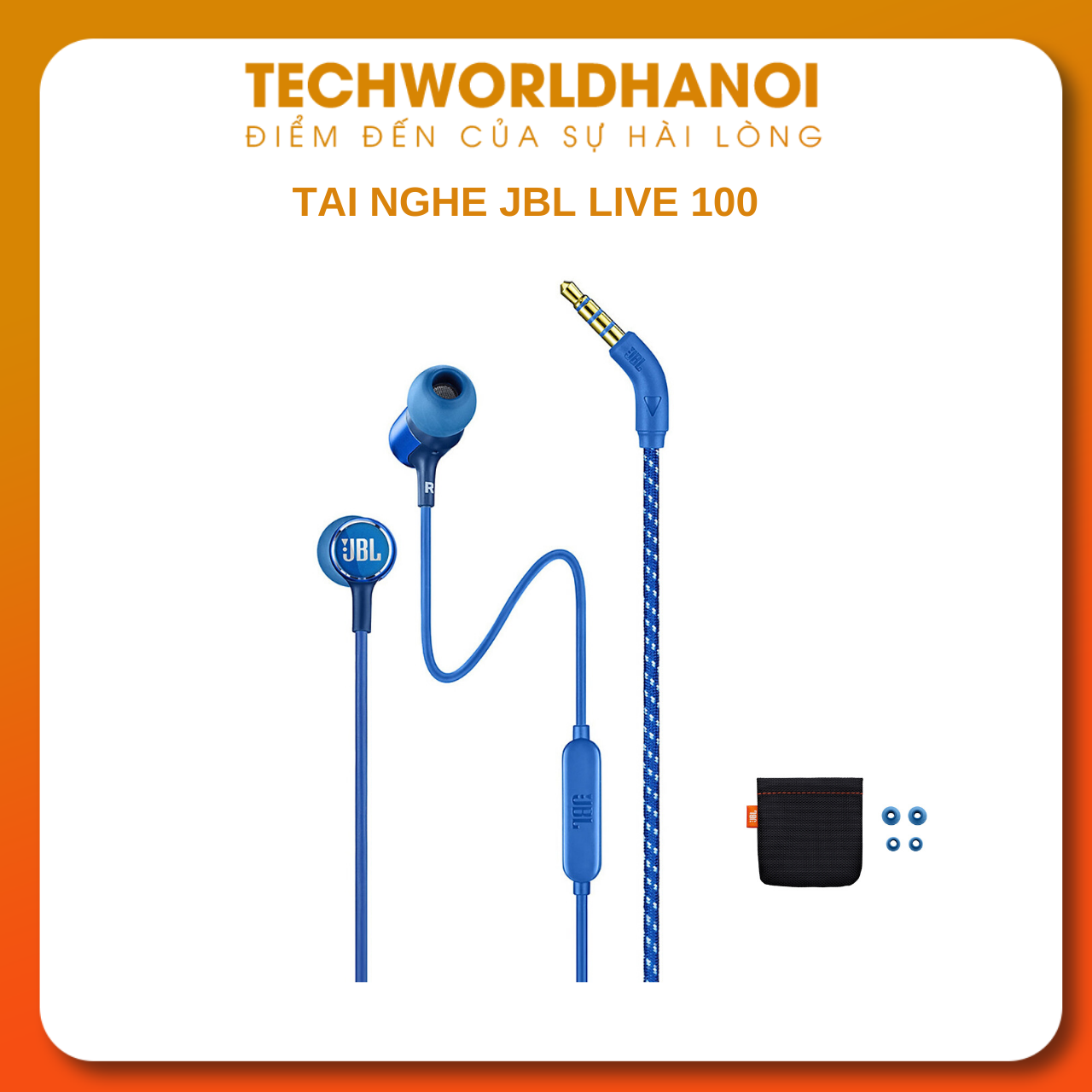 Tai nghe nhét tai jbl live 100 new 100% fullbox
