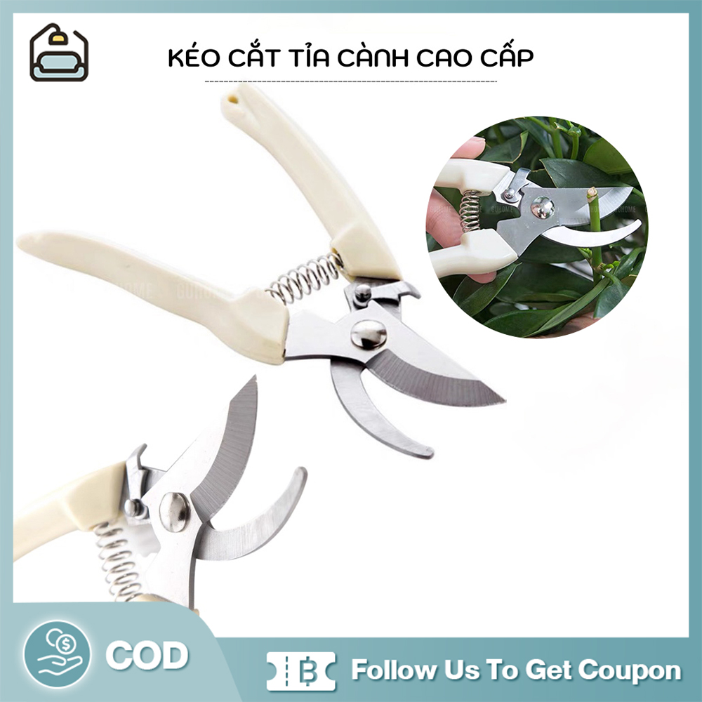 IFS Kéo cắt cành kéo cắt tỉa cành cây siêu sắc Kéo cắt tỉa cành hoa chống trượt tiện dụng cho sân vườn 1 cái Ngà Kéo Cắt Tỉa Khuỷu Tay Kéo Cắt Tỉa Vườn Trái Cây Kéo Cắt Tỉa Dụng Cụ Làm Vườn FLY338