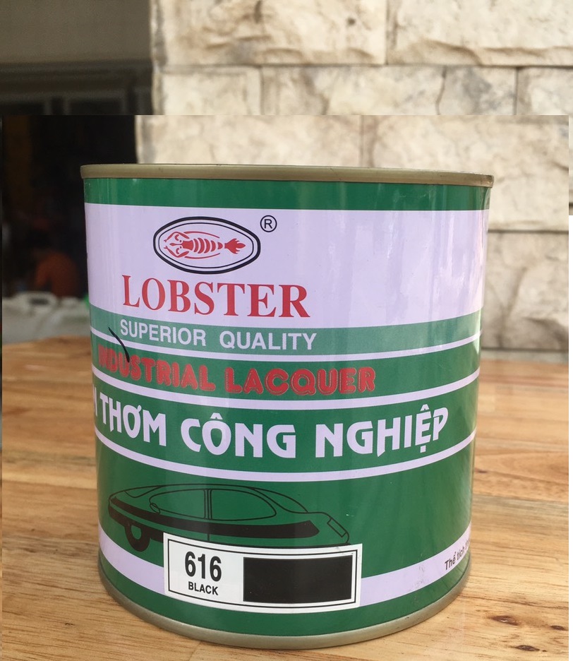Sơn thơm công nghiệp lobster màu đen lon 800ml