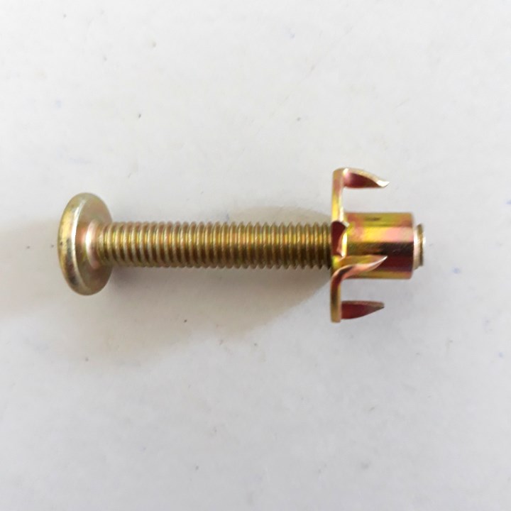 Tán chấu kèm bulong lục giác chìm đầu dẹt M6x40-60 túi 50 bộ