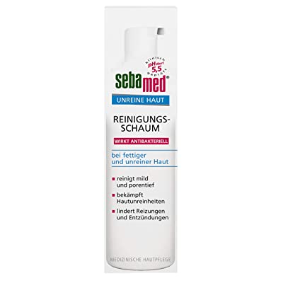Sữa rửa mặt Sebamed Blemished Skin Cleansing Foam dành cho da nhờn và mụn 150ml - Hàng Đức