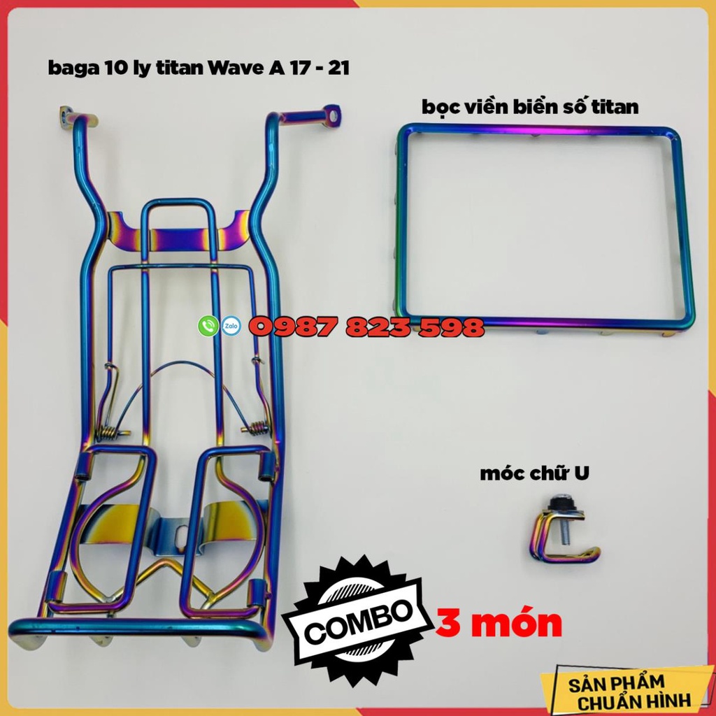 Combo 3 món titan dành cho wave a 2017 - 2022- combo wave 110cc 2017 - 2022