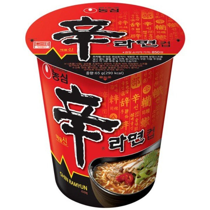 Mì ăn liền shin ramyun nongshim ly 65g 농심) 신라면 컵 65g
