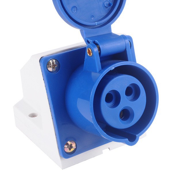 Ổ cắm công nghiệp 16A 3 chấu gắn tường