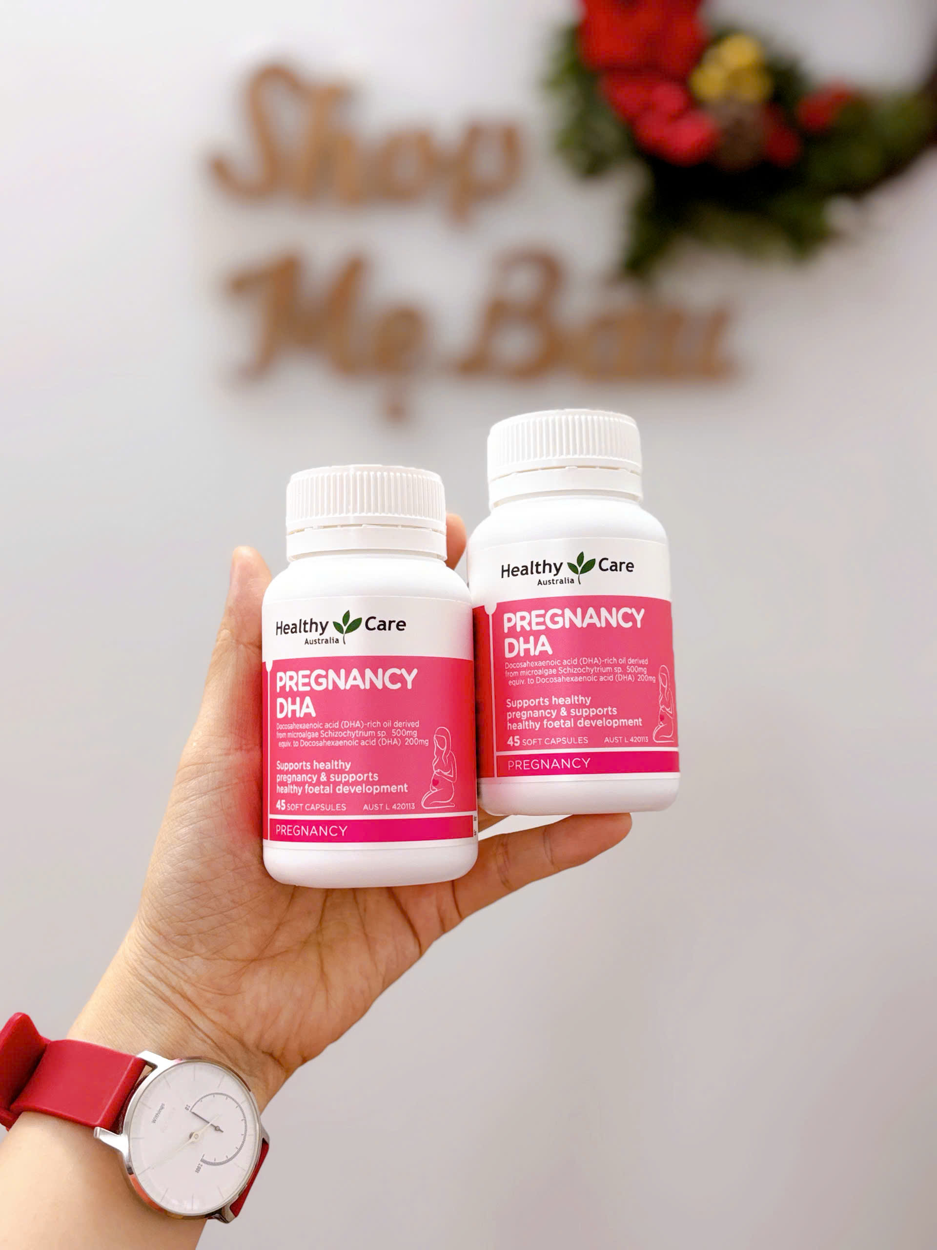 [Date 12/2O26] Pregnancy DHA Healthy Care của Úc cho mẹ bầu - lọ 45 viên