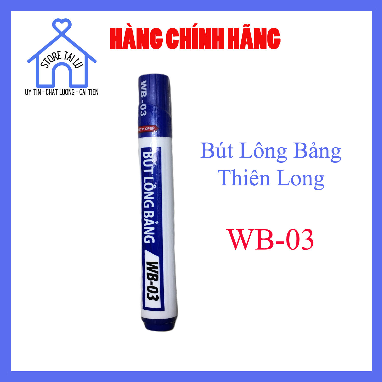 Bút Lông Bảng Thiên Long WB-03 Xóa Được Combo 5 Cây - STORE TÀI LƯ