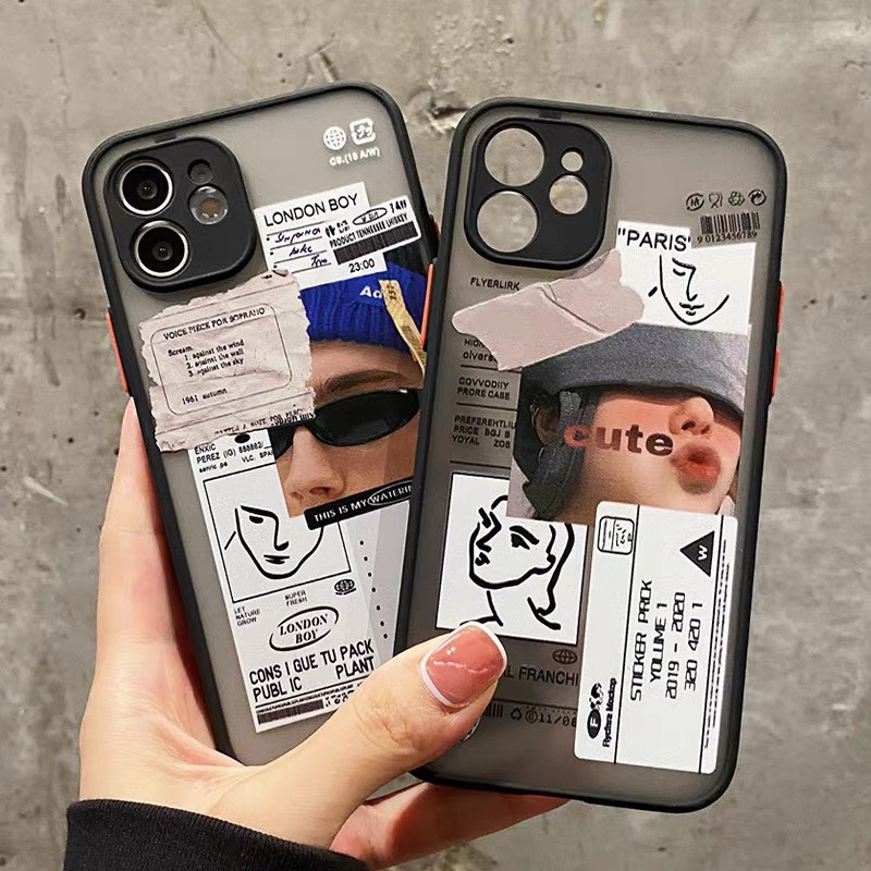 Ốp Lưng Nhám Chống Sock, Va Đập Bảo Vệ Camera London Boy