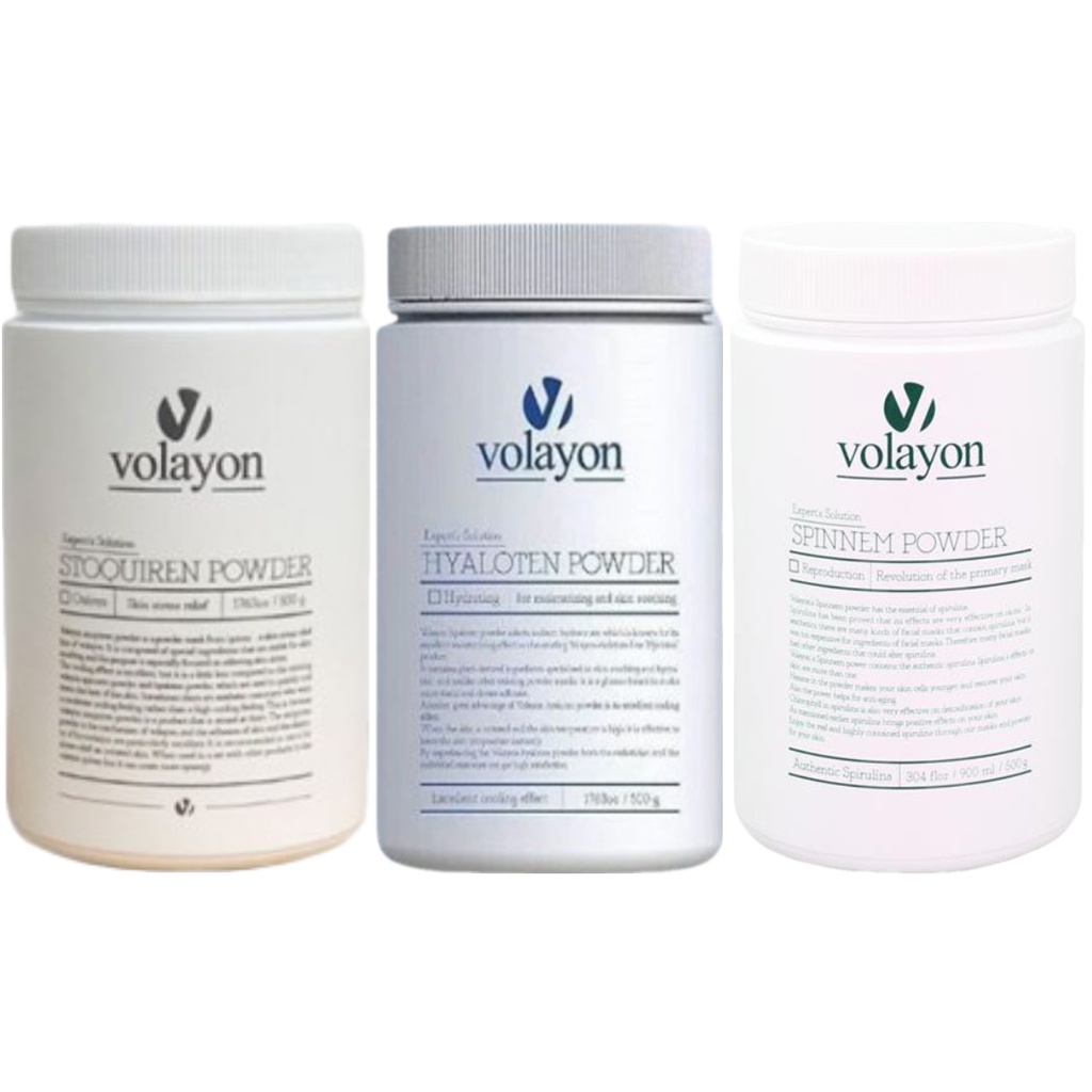 Mặt nạ dưỡng da hàn quốc tảo xoắn volayon powder mask me&mm