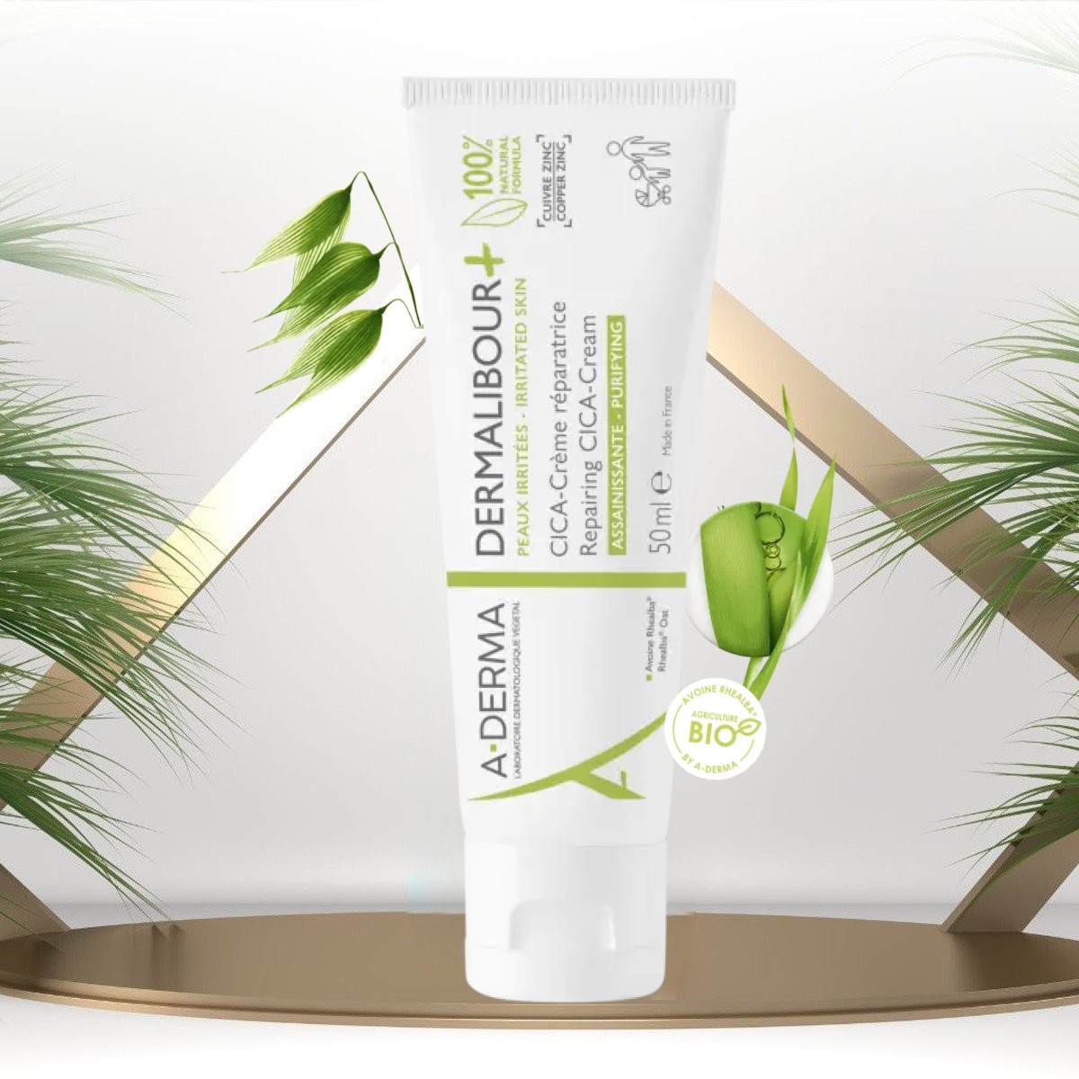 Kem dưỡng a derma dermalibour 50ml giúp làm dịu, sửa chữa & phục hồi da 50ml a-derma dermalibour repairing cream 50ml