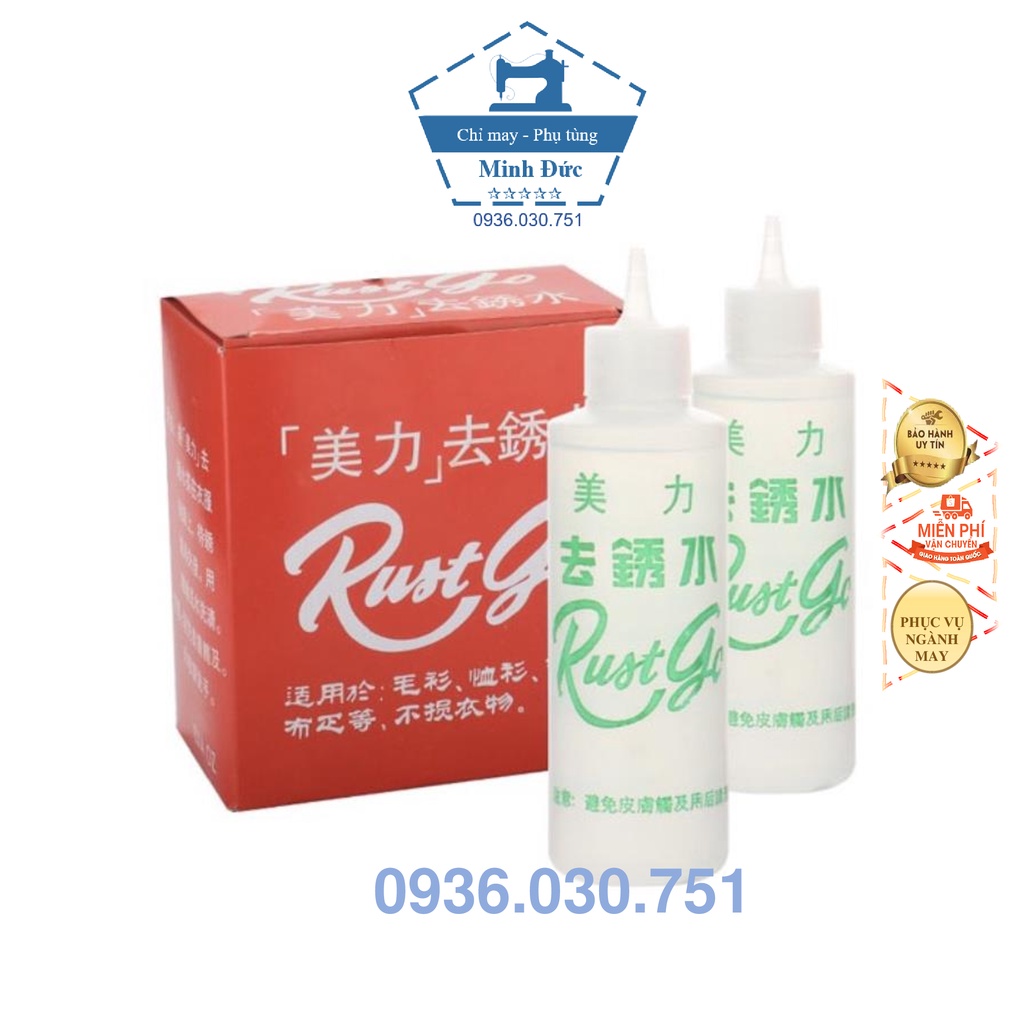 Tẩy Sét Vết Ố trên vải - Chai tẩy rỉ sét - sử dụng tẩy vết rỉ sét trên vải quần áo -