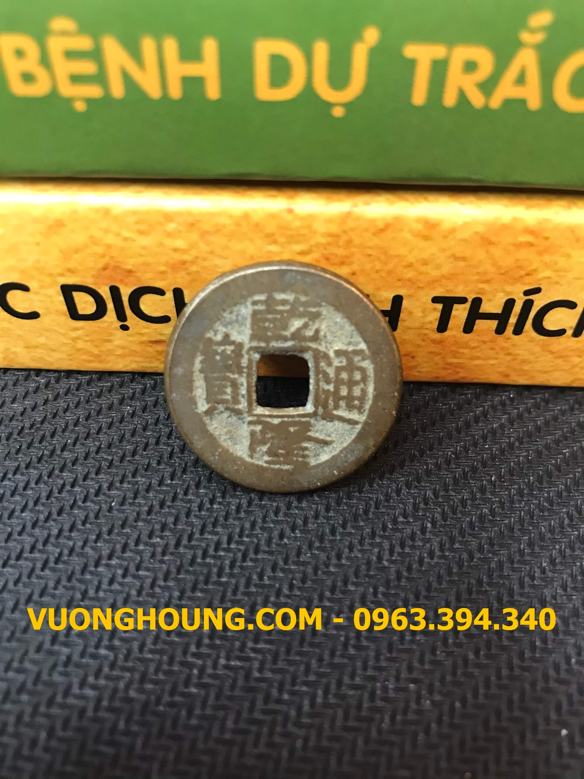 3 Đồng Xu Gieo Quẻ Dịch Niên Hiệu Càn Long Thông Bảo