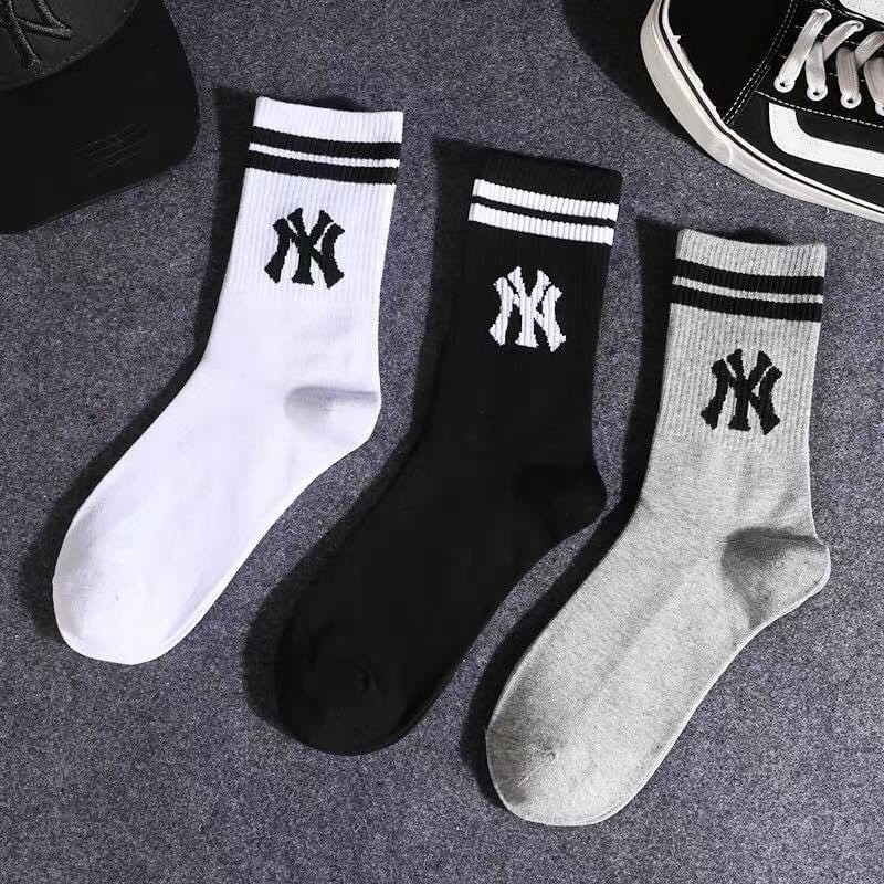 Tất Vớ thể thao cao chữ NY đen trắng siêu hot cho nam nữ 🌟FREESHIP🌟